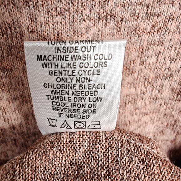 Adrienne Vittadini Pink Cowl Neck Lightweight Sweater Top Size L NWT - Picture 7 of 8